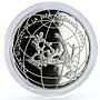 Peru 1 sol Football World Cup in Germany Players Globe proof silver coin 2004