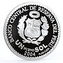 Peru 1 sol Football World Cup in Germany Players Globe proof silver coin 2004