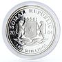 Somalia 1000 shillings African Wildlife Elephant Fauna silver coin 2004