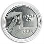 Laos 50 kips the FIFA World Cup in the United States 1994 silver coin 1991