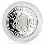 Somalia 250 shillings African Wildlife Elephant Fauna silver coin 2004