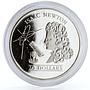 Tuvalu 20 dollars English Mathematician Isaac Newton Science silver coin 1993