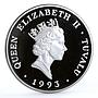 Tuvalu 20 dollars English Mathematician Isaac Newton Science silver coin 1993