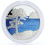 Laos 70000 kip Baikal Lake Nature Landscape silver coin 2017