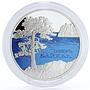 Laos 70000 kip Baikal Lake Nature Landscape silver coin 2017