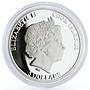 Cook Islands 5 dollars Holidays White Russian Christmas colored silver coin 2013