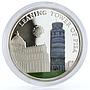 Palau 5 dollars World of Wonders Leaning Tower of Pisa colored silver coin 2011