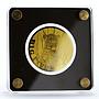 Chad 5000 francs Big African Five Leopard Cub Cat Fauna gold coin 2020