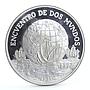 Chile 10000 pesos Columbus Ships Clippers and Globus proof silver coin 1991