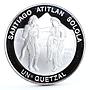 Guatemala 1 quetzal Traditional Dance of the Sun Women proof silver coin 1997