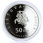 Lithuania 50 litu Bumblebee proof silver coin 2008