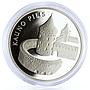 Lithuania 50 litu Kaunas Castle Towers Fortress Palace proof silver coin 2008