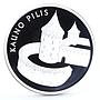 Lithuania 50 litu Kaunas Castle Towers Fortress Palace proof silver coin 2008