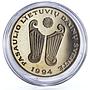 Lithuania 10 litu International Song Festival Kankles Instrument CuNi coin 1994