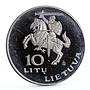 Lithuania 10 litu International Song Festival Kankles Instrument CuNi coin 1994