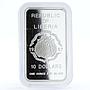 Liberia 10 dollars Return of Hong Kong to China proof silver coin 1997