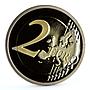 Monaco 2 euro Accession to the United Nations Dove Bird proof CuNi coin 2013