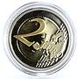 Monaco 2 euro Accession to the United Nations Dove Bird proof CuNi coin 2013