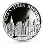 Moldova 50 lei Monastery Hirbovat Landscape Cathedral Church silver coin 2000