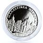 Moldova 50 lei Monastery Hirbovat Landscape Cathedral Church silver coin 2000