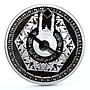 Niger 1000 francs Mecca Kaaba Qibla Compass Islam Religion silver coin 2012