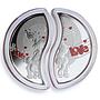 Niue set of 2 coins In Love Lovers Romantic Cats colored silver coins 2013