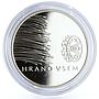 Slovenia 500 tolarjev FAO Food Conference Summit Grain Field silver coin 1995