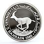 Bahrain 5 dinars World Wildlife Fund series Gazelle silver coin 1986