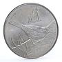 Cyprus 1 pound Endangered Wildlife Cyprus Wheatear Bird Fauna CuNi coin 2000