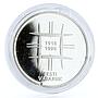 Estonia 10 krooni 80 Years of Independece Farmer Plowing Field silver coin 1998