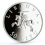 Lithuania 50 litu Vilnus European Capital of Culture silver coin 2009