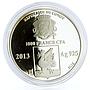 Congo 1000 francs Kul Sharif Mosque in Kazan Islam colored silver coin 2013