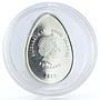 Cook Islands 5 dollars Imperial Faberge in Cloisonne Olive Egg silver coin 2013
