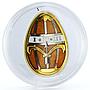 Cook Islands 5 dollars Imperial Faberge in Cloisonne Gold Egg silver coin 2013