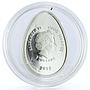 Cook Islands 5 dollars Imperial Faberge in Cloisonne Gold Egg silver coin 2013