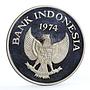 Indonesia 5000 rupiah Animal series Orangutan proof silver coin 1974