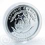Liberia 2 dollars Merry Christmas and Happy New Year Nutcracker silver coin 2010