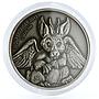 Burkina Faso 1000 francs The Chimeras Wolpertinger Jackalope silver coin 2015