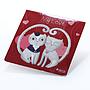 Belarus 20 rubles My Love Cats corundum silver coin 2011