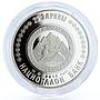 South Ossetia 25 zarin Poet and Painter Kosta Khetagurov Art silver coin 2019