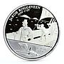 Samoa 10 dollars Dutch Explorer Jacob Roggeveen Ship Clipper silver coin 1994