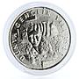 Turkey 5000 lira International Youth Year Female Figure proof silver coin 1985