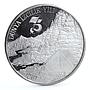 Turkey 3000 lira International Year of the Scout Movement proof silver coin 1982