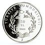 Turkey 50 lira Turkish National Movement Statue of Honor proof silver coin 2009