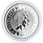 Australia 2 dollars Lunar Calendar series I Year of the Horse silver coin 2002