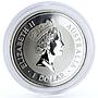 Australia 1 dollar Kookaburra Bird Fauna silver coin 1997