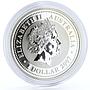 Australia 1 dollar Lunar Calendar series I Year of the Tiger silver coin 2007