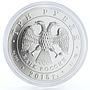 Russia 3 rubles Saint George the Victorius Dragon silver coin 2015