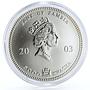 Zambia 5000 kwacha African Wildlife series Elephant silver coin 2003