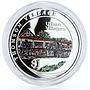 Singapore set of 5 coins Urban Villages Landscapes colored silver coins 2005